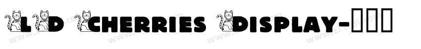 LD Cherries Display字体转换